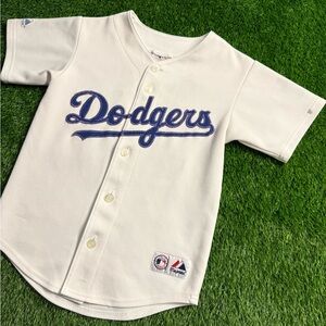 Vintage 2000s Majestic Los Angeles Dodgers Erik Gagne Pink Stitching Jersey